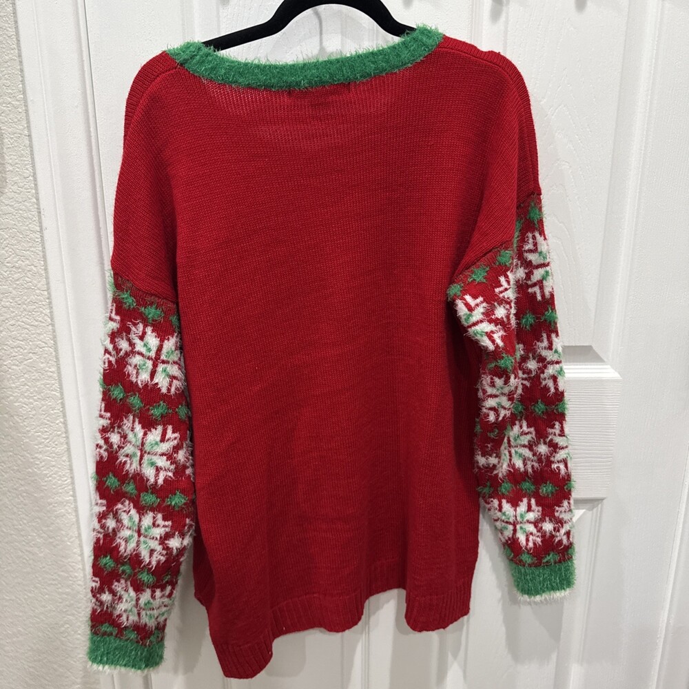 United States Sweaters - Ugly Christmas Holiday Sweater Reindeer Women’s Size XL - Picture 6 of 6